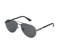 Police Man Police SPLR77 NEW CROSSROADS 6 613P Sunglasses Metal Grey Smoke Pilot Polarized