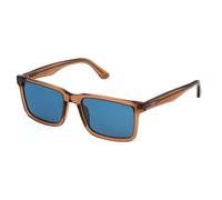 Police Man SPLP21E ORIGINS LITE 30 805P Sunglasses Acetate Brown Blue Squared