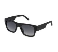 Police Man SPLP23 OCEAN MAXI 1 U28P Sunglasses Injected Black Smoke Squared Shaded