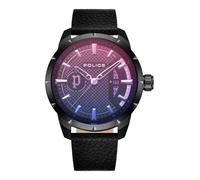 Police Men Analog Quartz Watch with Leather Strap PEWJB2226901