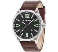 Police Mens Analogue Classic Quartz Watch with Leather Strap 15244JBS/02
