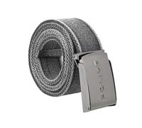 Police Men's and Women's Canvas Belt, with Military Sliding Buckle, Length 125 cm, Adjustable and Shortenable, 4 cm High