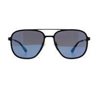 Police Men's Aviator Rose Gold & Matte Black Smoke Mirror Blue SPLL78 Champ Lite 1 Police Black One Size