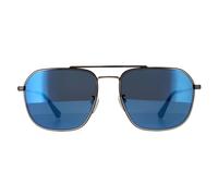 Police Men's Aviator Shiny Pink Gold Smoke Mirror Blue SPLF64 Octane 1 Police Gold One Size