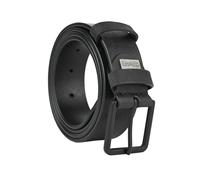 Police Men's Belt in Genuine Leather, 3.5 cm High, Shortenable, Classic, Nickel Free, black 11, 125 cm (TG 52-56)