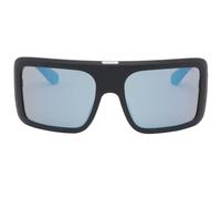 Police Men's Full Rim Square Frame Matte Black Sunglasses Police Black One Size