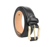 Police Mens Genuine Leather Belt 3.5cm High Shortenable Classic Nickel Free, Black 935, 130 cm (TG 54-58)