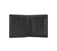 Police Men's Genuine Leather Vertical Bifold Wallet with Coin Pocket - Black, Gift Boxed