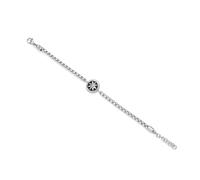 Police Men's Octogram Stainless Steel Burnished Black Pcrest Bracelet