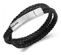 Police Men's Bracelet Leather Black - Jewelry Men's Leather Bracelet Bracelet Men Bracelet Leather Leather Bracelet Men Bracelet Leather Black