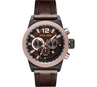 Police Men's Chronograph Quartz Watch PL.15529JSBBN/12 Leather Strap