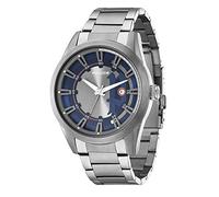 Police Men's Quartz Watch with Silver Dial Analogue Display and Silver Stainless Steel Bracelet 14380JSU/03M