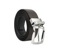 Police Men's Reversible Belt in Genuine Leather, Made in Italy, 3.5 cm High, Seamless, Adjustable and Shortenable, with Box, Black And Dark Brown, 110 cm (TG 48-50)