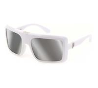 Police Men's SPLF62-6104AW Square/Rectangle Sunglasses in White Police White One Size