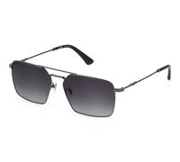 Police Men's SPLL07560568 Square/Rectangle Sunglasses in Silver Police Silver One Size