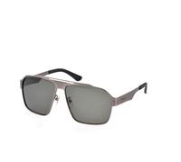 POLICE Men's SPLL08 Sunglasses, SEMI MATT TOTAL SATIN GUN, 63