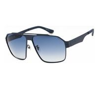 Police Men's SPLL08M-63S72P Square/Rectangle Sunglasses in Blue Police Blue One Size