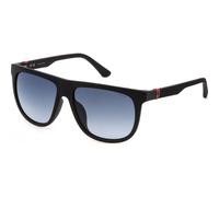 Police Men's SPLN33-590V14 Square/Rectangle Sunglasses in Blue Police Blue One Size