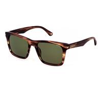 Police Men's SPLN35-5509N3 Square/Rectangle Sunglasses in Brown Police Brown One Size