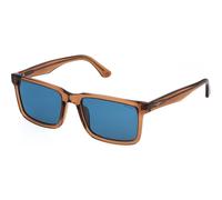 Police Men's SPLP21E-54805P Square/Rectangle Sunglasses in Blue Police Blue One Size
