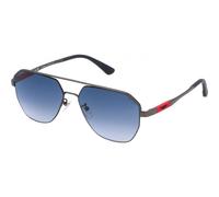 Police Men's SPLP30-590568 Aviator/Navigator Sunglasses in Dark Grey Police Dark Grey One Size