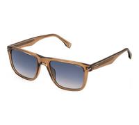 Police Men's SPLQ83-540805 Square/Rectangle Sunglasses in Brown Police Brown One Size