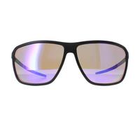 Police Men's Square Matte Black Brown Mirror Violet SPLL15 Solstice 4 Police Black One Size