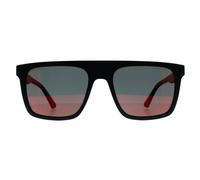Police Men's Square Matte Black Red Mirror SPLF61 Beyond Lite 2 Police Black One Size