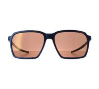 Police Men's Square Semi Matte Ruthenium Blue Brown Mirror Bronze SPLL16 Solstice 5 Police Blue One Size