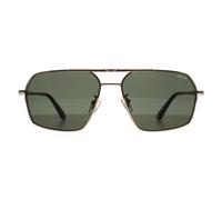 Police Men's Square Shiny Rose Gold Green SPLL86 Origins Classic 2 Police Gold One Size