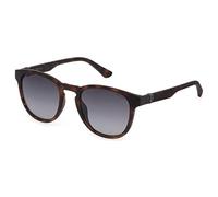 Police Men's Sunglasses SPLF60E Beyond Lite 1, Matt Dark Havana, 53