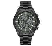 Police Men's Chronograph Watch Black/Gray 44mm Stainless Steel Wristwatch Men's Watch Chronographs Men