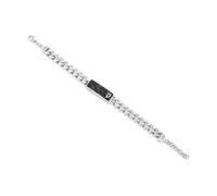 Police Men's Wire Gold Tone & Stainless Steel Mesh Motif Bracelet