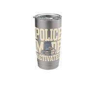 Police Mode Activated Cop Patrol Stainless Steel Insulated Tumbler
