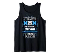 Police Mom Proud Law Enforcement Family Support Tank Top