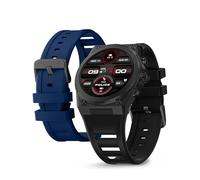 Police My Avatar 2 Interchangeable Strap, AMOLED, Dual Time, 5ATM, GPS Smartwatch (Black/Blue)