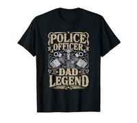 Police Officer Dad Legend Fathers Day Dad T-Shirt