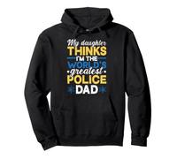 Police Officer Dad Saying Daughter Greatest Policedad Pullover Hoodie