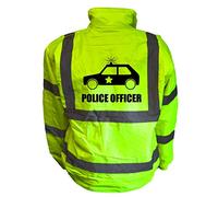 Police Officer Kids Hi Vis Yellow Bomber Jacket, Reflective High Visibility Safety Childs Coat, By Brook Hi Vis, Large 10-12 Years