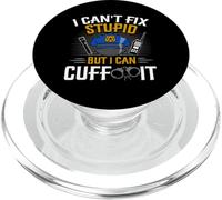 Police Officer Law Enforcement Police Cop Cant Fix Stupid PopSockets PopGrip for MagSafe