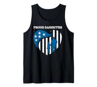 Police Officer | Law Enforcement Support | Proud Daughter Tank Top