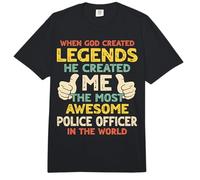 Police Officer Legend Comfort Colors Adult Heavyweight T-Shirt