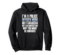 Police Officer Mom Not A Magician Why You Might Be Confused Pullover Hoodie
