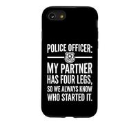 Police Officer My Partner Has Four Legs K9 Unit Badge Graphi Case for iPhone SE (2020) / 7/8
