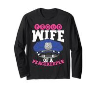 Police Officer Proud Wife of A Peacekeeper Support Long Sleeve T-Shirt