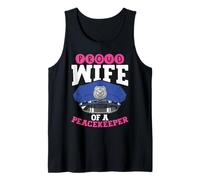 Police Officer Proud Wife of A Peacekeeper Support Tank Top