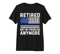 Police Officer Retired 2026 Not My Problem Anymore Vintage Premium T-Shirt