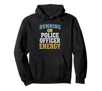 Police Officer Running On Cop Energy Patrol Duty Pullover Hoodie