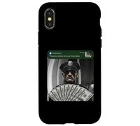 Police Officer There Is Motion At Your Front Door Cop Silly Case for iPhone X/XS