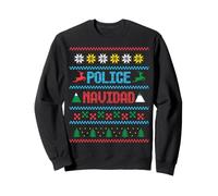 Police Officer Ugly Christmas Sweater Design Police Navidad Sweatshirt